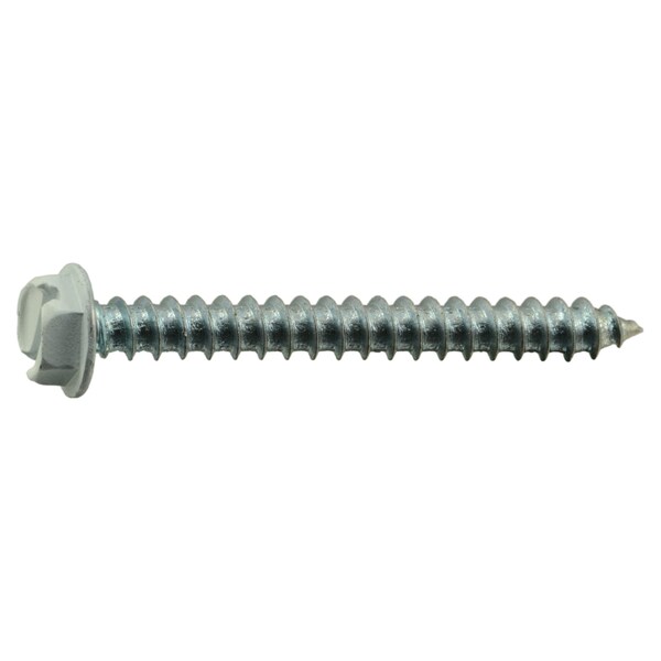 Midwest Fastener Sheet Metal Screw, #8 x 1-1/2 in, Painted Steel Flange Hex Head Slotted Drive, 25 PK 37964 - main
